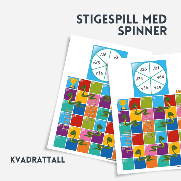 Kvadratrot | Stigespill med spinner