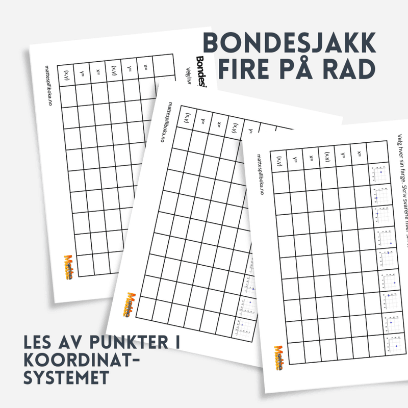 Bondesjakk |   Punkter i koordinatsystemet