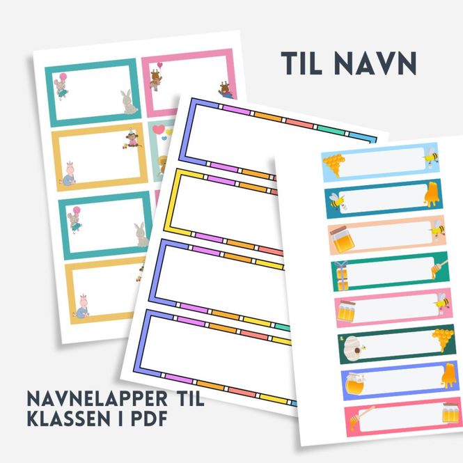 Hovedbilde Navnelapper til skole og barnehage